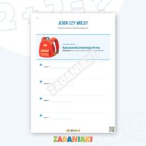 Zeszyt ćwiczeń – Rzeczownik: liczba i rodzaj bez zgadywania — przykładowa karta pracy 1