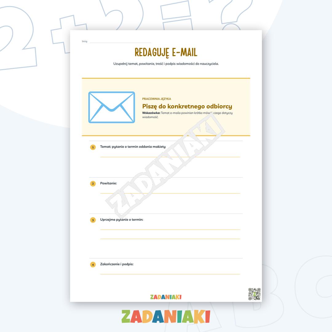 Zeszyt ćwiczeń – List prywatny i e-mail: przećwicz budowę listu i dobierz właściwy ton — podgląd 4