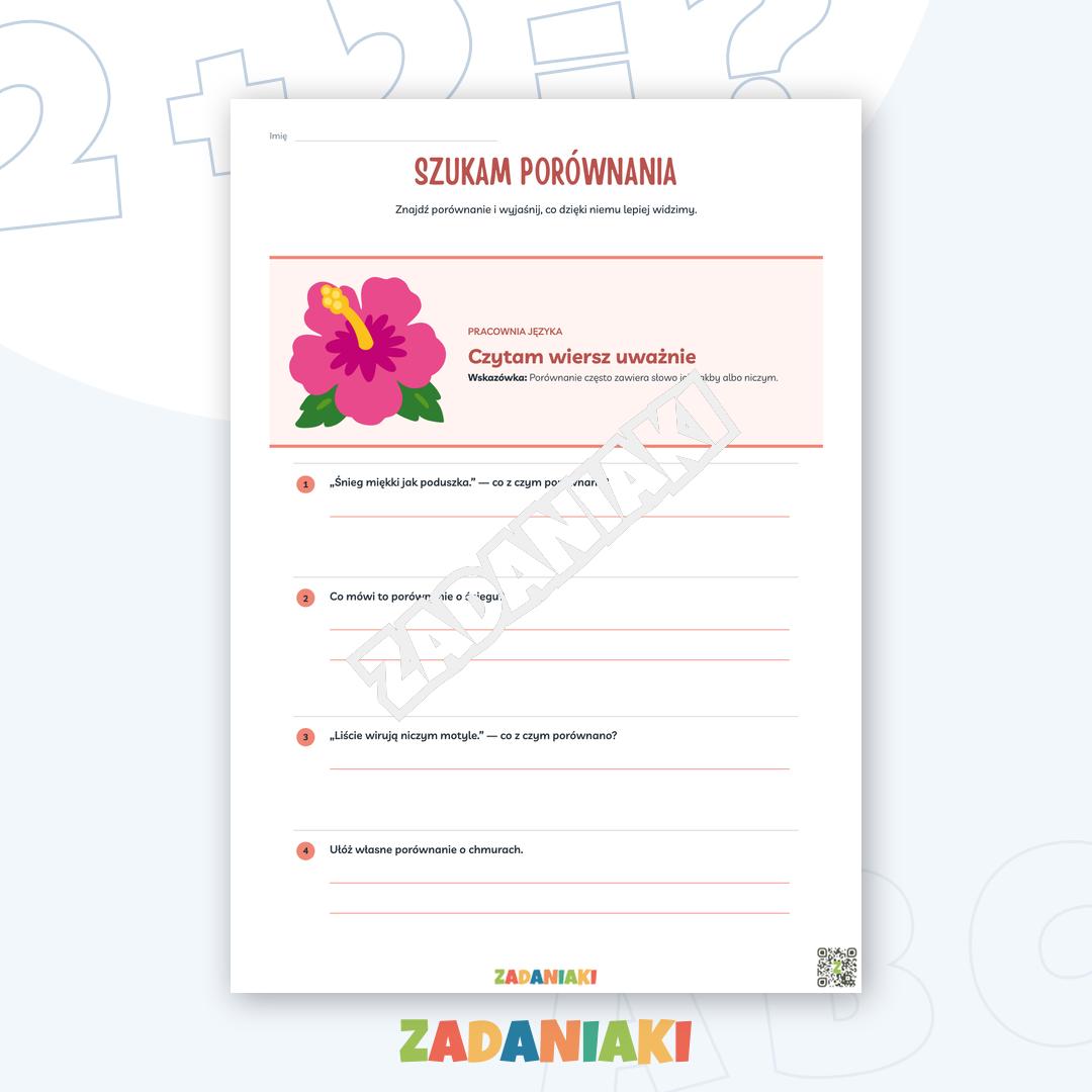 Zeszyt ćwiczeń – Wiersz: rozpoznawaj rytm, obraz i nastrój — podgląd 3