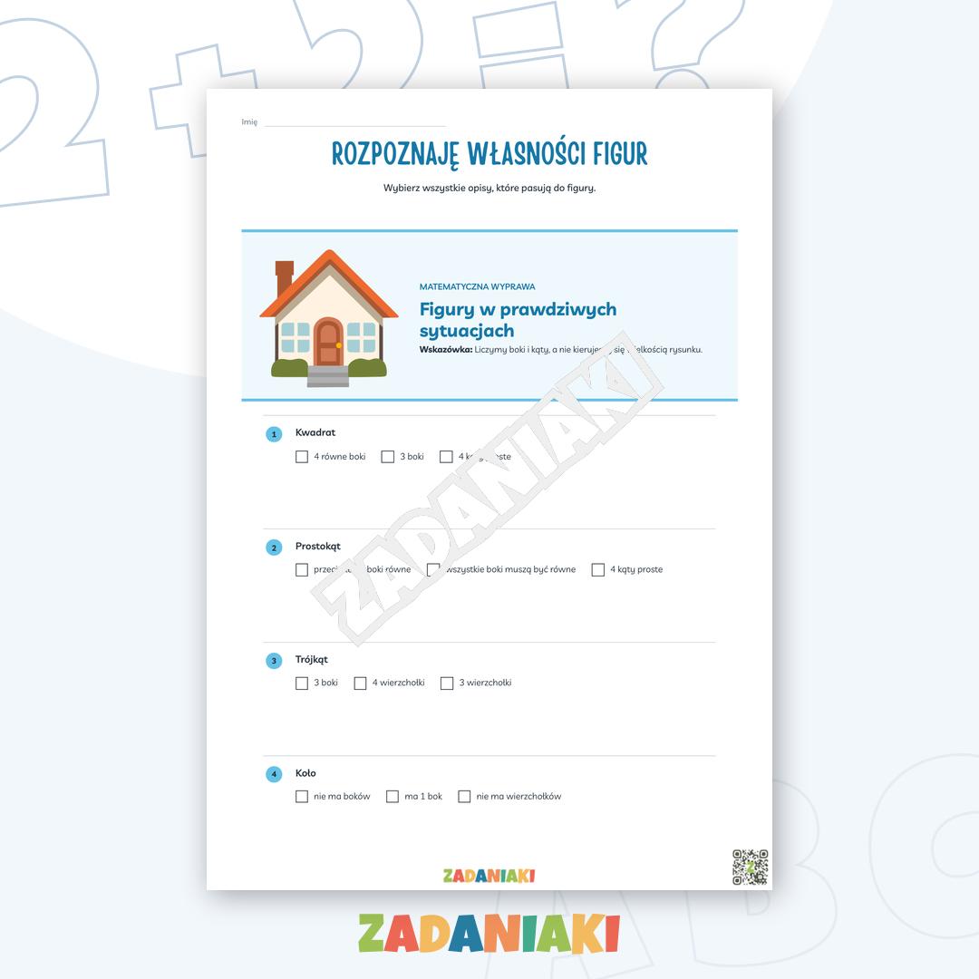 Zeszyt ćwiczeń – Geometria w praktyce: trenuj figury i obwód na konkretnych zadaniach