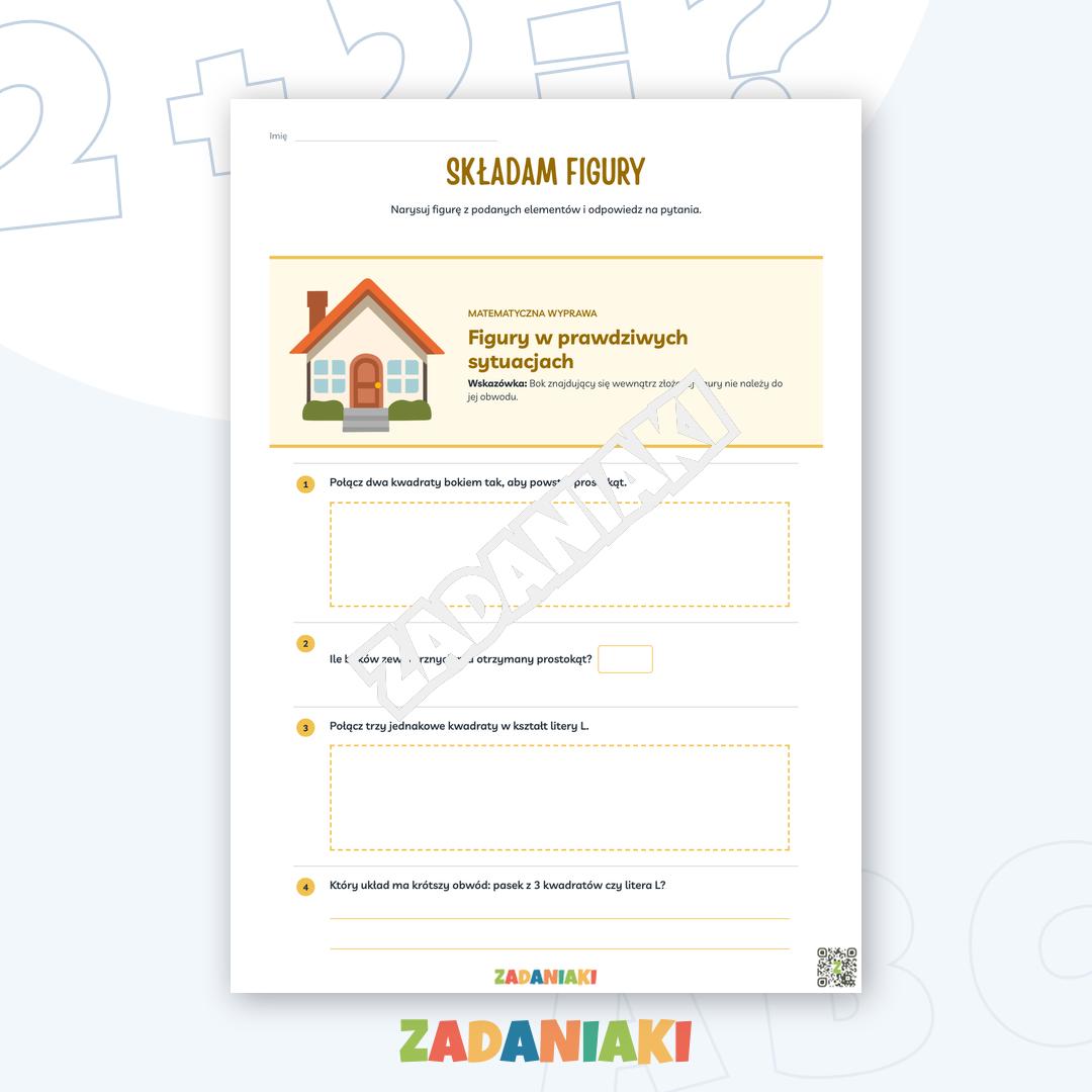 Zeszyt ćwiczeń – Geometria w praktyce: trenuj figury i obwód na konkretnych zadaniach — podgląd 4