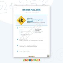 Zeszyt ćwiczeń – Bezpieczny pieszy i rowerzysta: 5 kart, które utrwalają dobre nawyki na drodze — przykładowa karta pracy 1