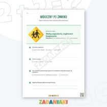 Zeszyt ćwiczeń – Bezpieczny pieszy i rowerzysta: 5 kart, które utrwalają dobre nawyki na drodze — przykładowa karta pracy 2