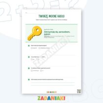 Zeszyt ćwiczeń – Bezpieczeństwo w internecie: chroń dane i twórz mocne hasła — przykładowa karta pracy 2
