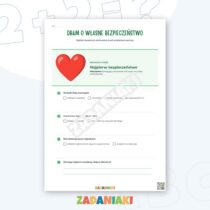 Zeszyt ćwiczeń – Pierwsza pomoc i numery alarmowe: przećwicz rozmowę pod 112 i bezpieczne zachowanie — przykładowa karta pracy 2