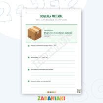 Zeszyt ćwiczeń – Materiały i ich właściwości: dopasuj cechę do przedmiotu i uzasadnij wybór — przykładowa karta pracy 2