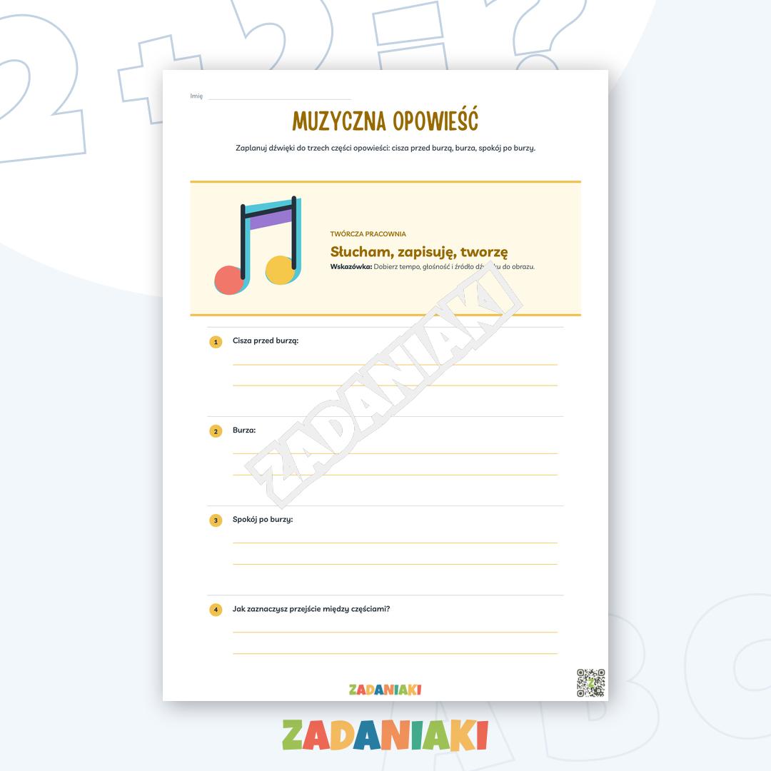 Zeszyt ćwiczeń – Muzyka: rytm, tempo i nastrój: ćwicz słuch i twórz własne rytmy — podgląd 4
