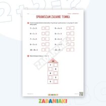 Zeszyt ćwiczeń – Odejmuję do 10: Rozumiem matematykę krok po kroku — przykładowa karta pracy 2