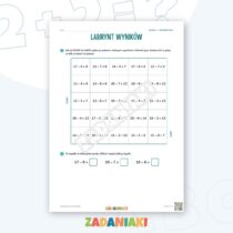 Zeszyt ćwiczeń – Odejmuję przez dziesiątkę: Rozumiem matematykę krok po kroku — przykładowa karta pracy 2
