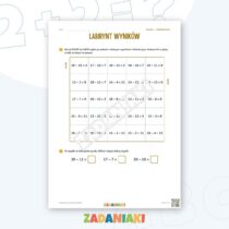 Zeszyt ćwiczeń – Odejmuję w drugiej dziesiątce: Rozumiem matematykę krok po kroku — przykładowa karta pracy 2