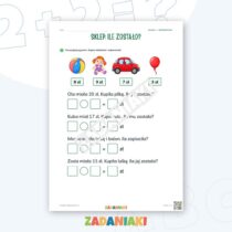 Zeszyt ćwiczeń – Dodaję i odejmuję do 20: Rozumiem matematykę krok po kroku — przykładowa karta pracy 1