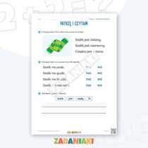 Zeszyt ćwiczeń – Pisanie do obrazka: Zima (klasa 1, etap 2) — przykładowa karta pracy 1