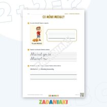 Zeszyt ćwiczeń – Pisanie do obrazka: Jesień (klasa 1, etap 3) — przykładowa karta pracy 1