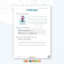 Zeszyt ćwiczeń – Pisanie do obrazka: Zima (klasa 1, etap 3) — przykładowa karta pracy 1