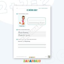 Zeszyt ćwiczeń – Pisanie do obrazka: Zwierzęta (klasa 1, etap 3) — przykładowa karta pracy 1