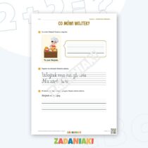 Zeszyt ćwiczeń – Pisanie do obrazka: Kuchnia i jedzenie (klasa 1, etap 3) — przykładowa karta pracy 1