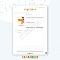 Zeszyt ćwiczeń – Pisanie do obrazka: Kuchnia i jedzenie (klasa 1, etap 3) — przykładowa karta pracy 2