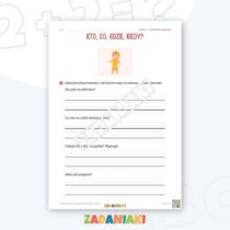Zeszyt ćwiczeń – Pisanie do obrazka: Pogoda i ubrania (klasa 2, etap 1) — przykładowa karta pracy 1