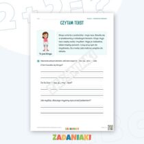 Zeszyt ćwiczeń – Pisanie do obrazka: Dbam o siebie (klasa 2, etap 1) — przykładowa karta pracy 1