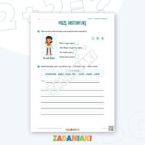 Zeszyt ćwiczeń – Pisanie do obrazka: Dbam o siebie (klasa 2, etap 1) — przykładowa karta pracy 2