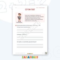 Zeszyt ćwiczeń – Pisanie do obrazka: Instrumenty (klasa 2, etap 1) — przykładowa karta pracy 1