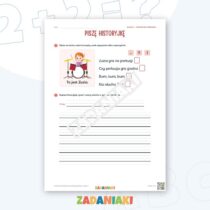 Zeszyt ćwiczeń – Pisanie do obrazka: Instrumenty (klasa 2, etap 1) — przykładowa karta pracy 2