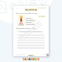 Zeszyt ćwiczeń – Pisanie do obrazka: Jedzenie (klasa 2, etap 1) — przykładowa karta pracy 2
