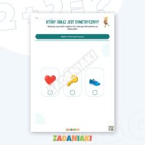 Zeszyt ćwiczeń – Symetria i lustro: rozpoznawaj i uzupełniaj lustrzane odbicia — przykładowa karta pracy 1