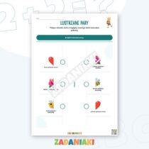 Zeszyt ćwiczeń – Symetria i lustro: rozpoznawaj i uzupełniaj lustrzane odbicia — przykładowa karta pracy 2