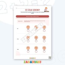 Zeszyt ćwiczeń – Emocje i rozwiązania: rozpoznawaj uczucia i wybieraj pomocne reakcje — przykładowa karta pracy 1