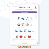 Zeszyt ćwiczeń – Rytm i dźwięk: rozróżniaj głośność, tempo i sposób gry — przykładowa karta pracy 1