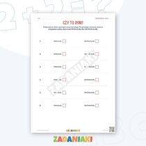 Zeszyt ćwiczeń – Słowa, które się rymują — przykładowa karta pracy 1