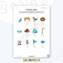 Zeszyt ćwiczeń – Rym czy podobny sens — przykładowa karta pracy 1