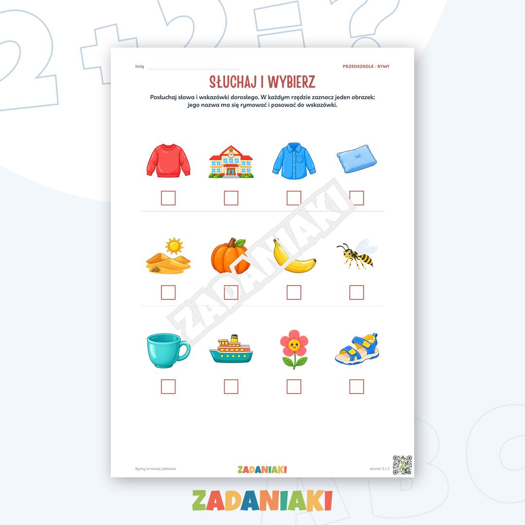 Zeszyt ćwiczeń – Rymy w nowej zabawie — podgląd 3