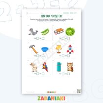 Zeszyt ćwiczeń – Słucham początku głoski — przykładowa karta pracy 1