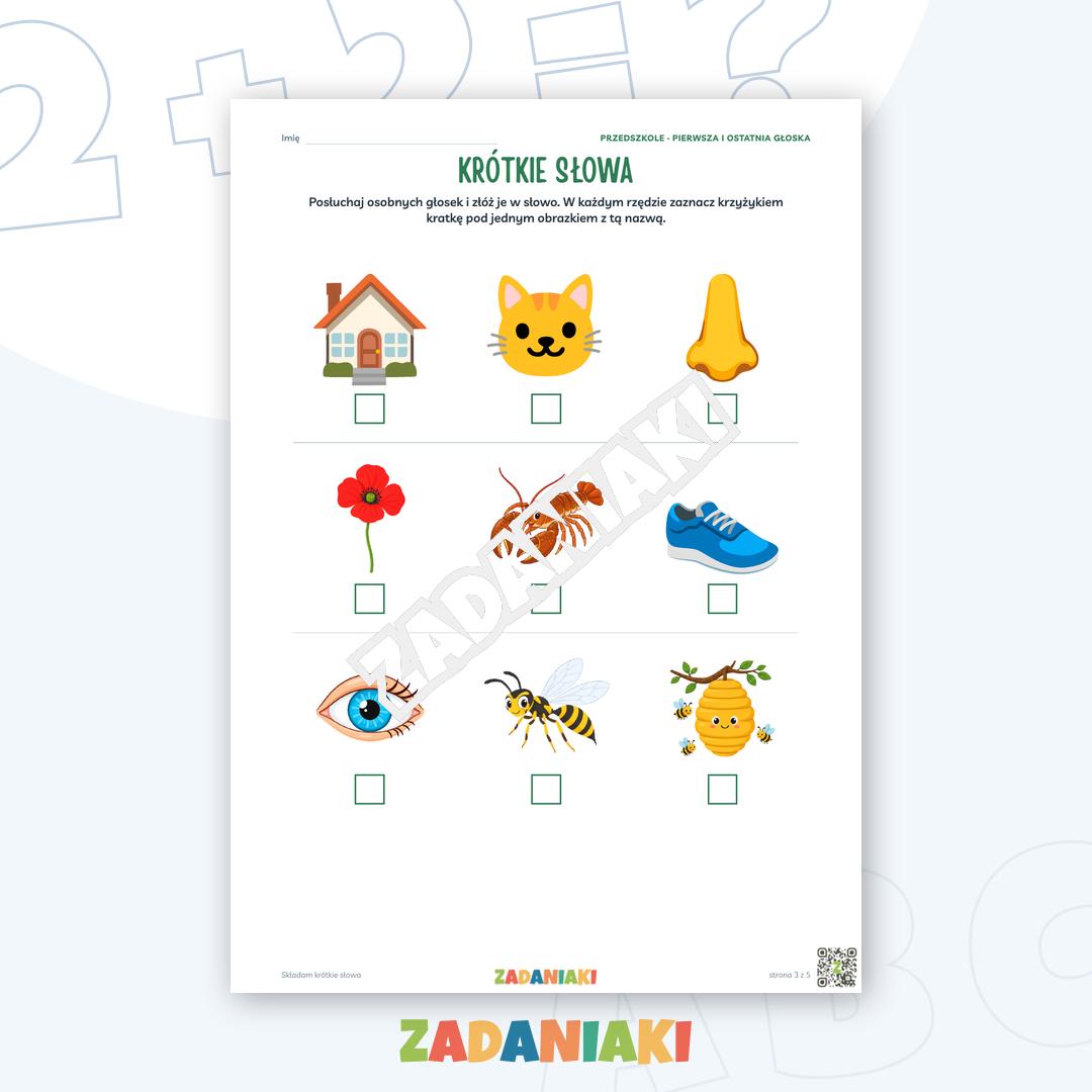 Zeszyt ćwiczeń – Składam krótkie słowa — podgląd 3