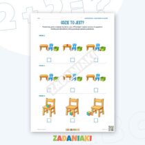 Zeszyt ćwiczeń – Gdzie to położyć — przykładowa karta pracy 2