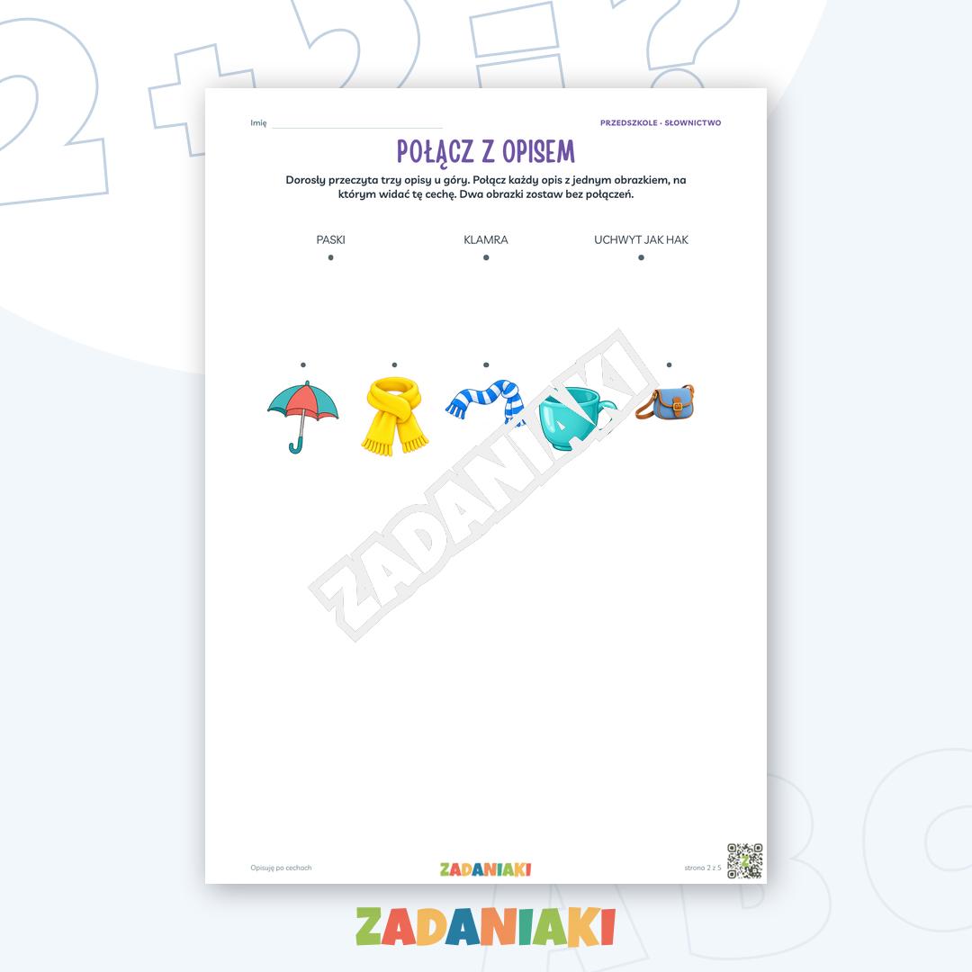 Zeszyt ćwiczeń – Opisuję po cechach — podgląd 2