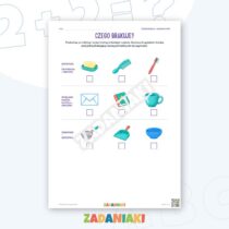 Zeszyt ćwiczeń – Dobieram rzeczy do celu — przykładowa karta pracy 2