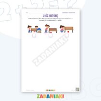 Zeszyt ćwiczeń – Opowiadam z obrazków — przykładowa karta pracy 2