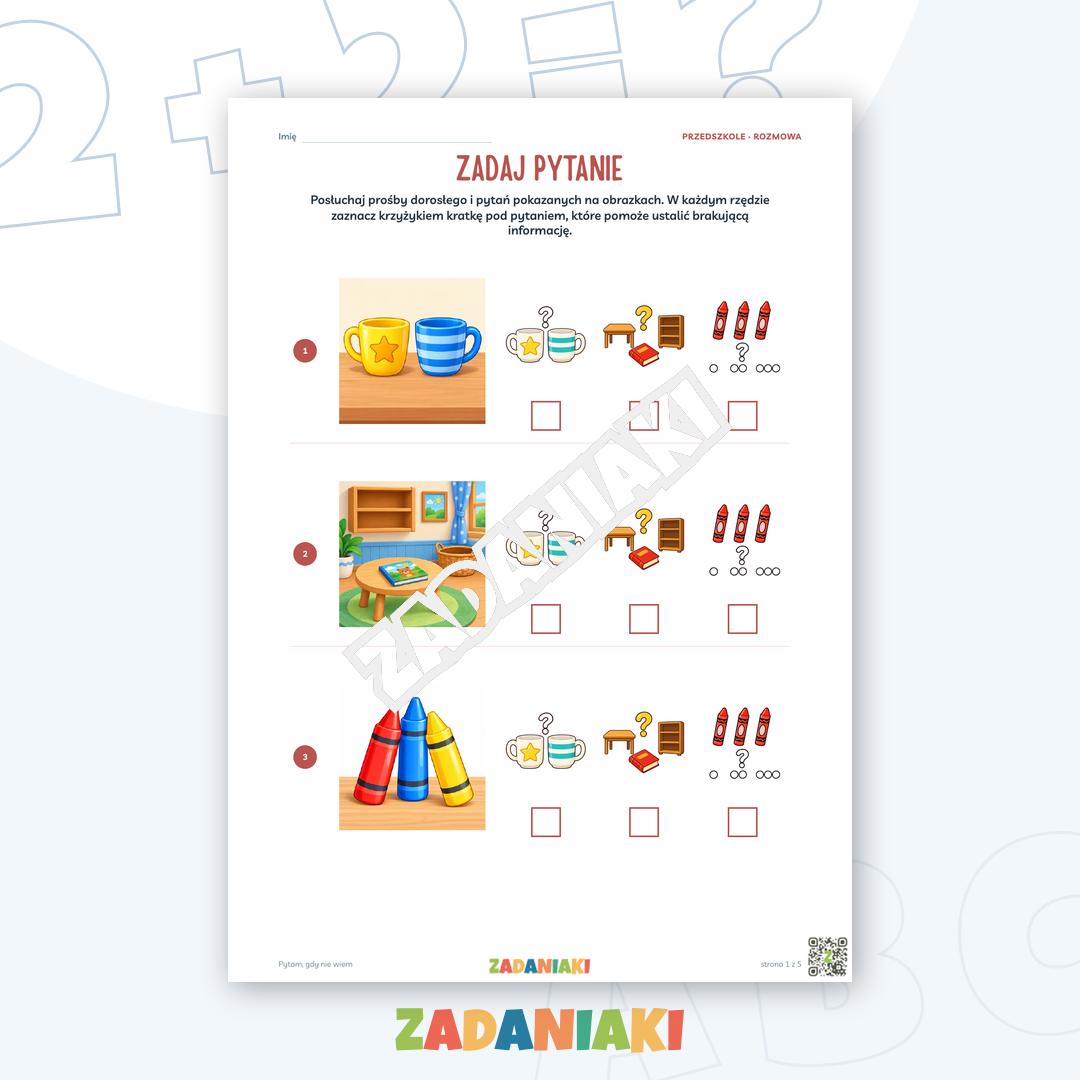 Zeszyt ćwiczeń – Pytam, gdy nie wiem