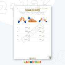 Zeszyt ćwiczeń – Pamiętam kolejność dźwięków — przykładowa karta pracy 1