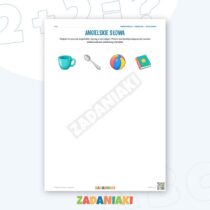 Zeszyt ćwiczeń – Angielski: słucham i wskazuję — przykładowa karta pracy 1