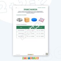 Zeszyt ćwiczeń – Co przyciąga magnes — przykładowa karta pracy 2
