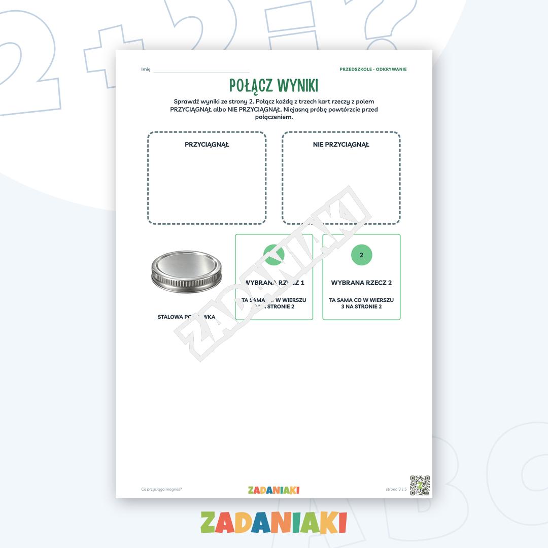 Zeszyt ćwiczeń – Co przyciąga magnes — podgląd 3
