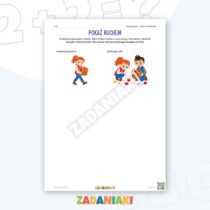 Zeszyt ćwiczeń – Opowiadam ruchem — przykładowa karta pracy 1