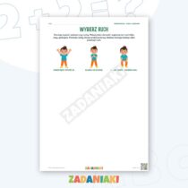 Zeszyt ćwiczeń – Ruch, odpoczynek i pomoc — przykładowa karta pracy 2