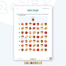 Zeszyt ćwiczeń – Szukam rząd po rzędzie — przykładowa karta pracy 1