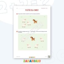 Zeszyt ćwiczeń – Rysuję z planem — przykładowa karta pracy 2