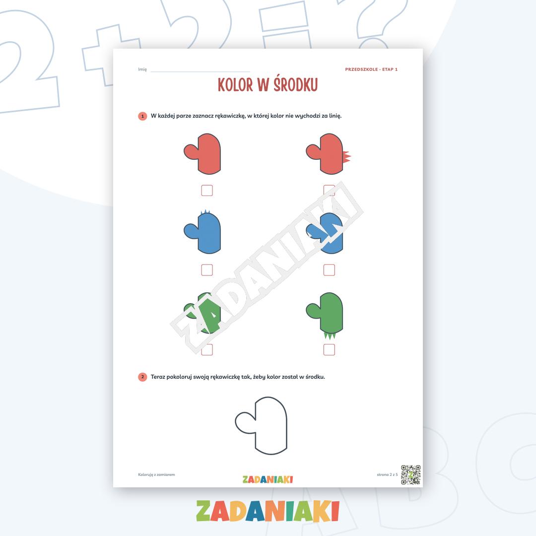 Zeszyt ćwiczeń – Koloruję z zamiarem — podgląd 2